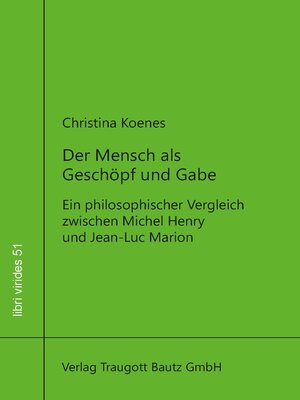 cover image of Der Mensch als Geschöpf und Gabe